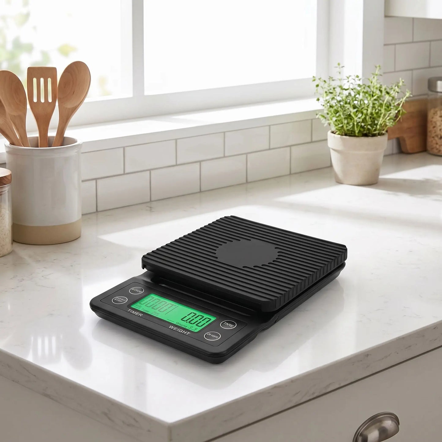 Balance de cuisine avec fonction tare sans calculs de grammage