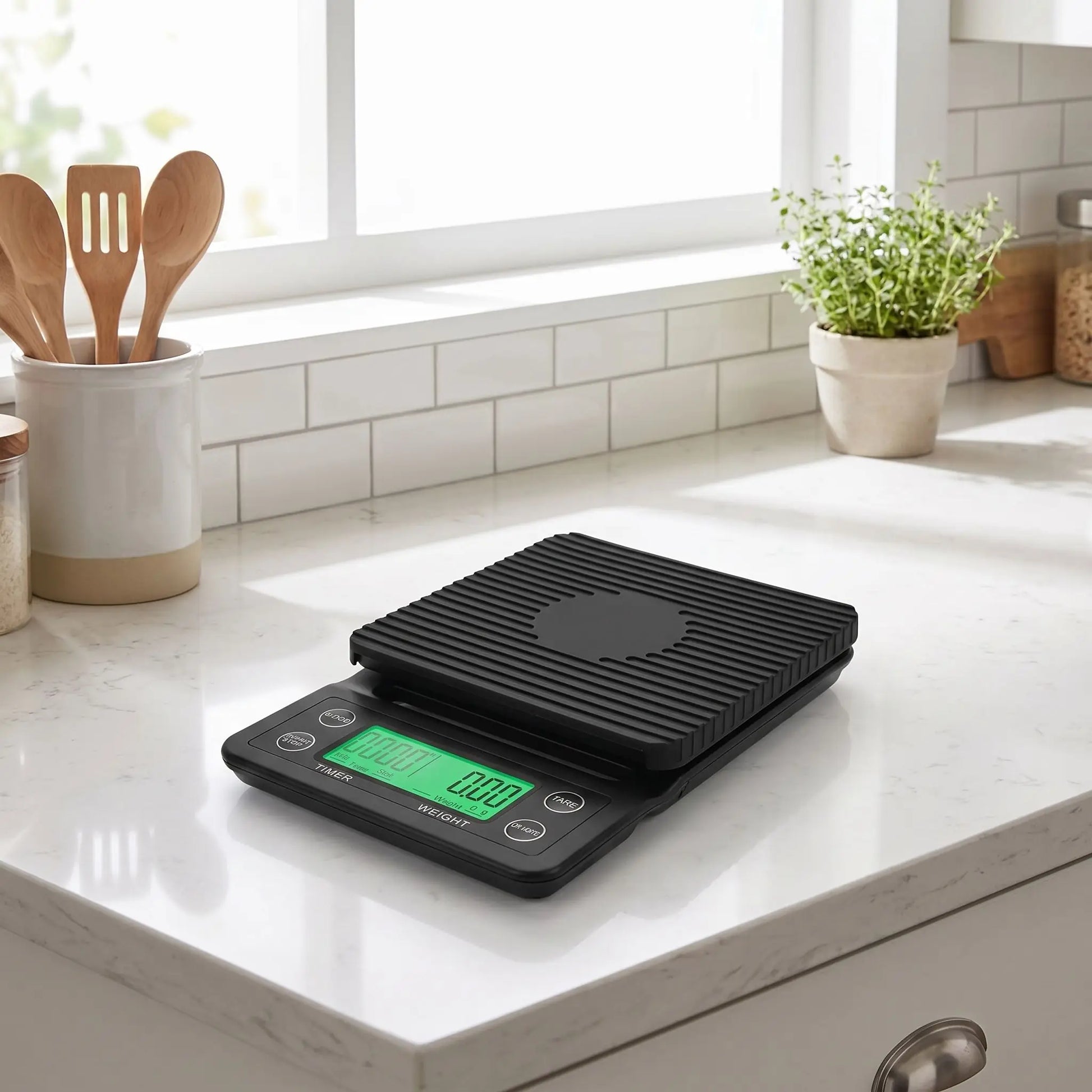 Balance de cuisine avec fonction tare sans calculs de grammage
