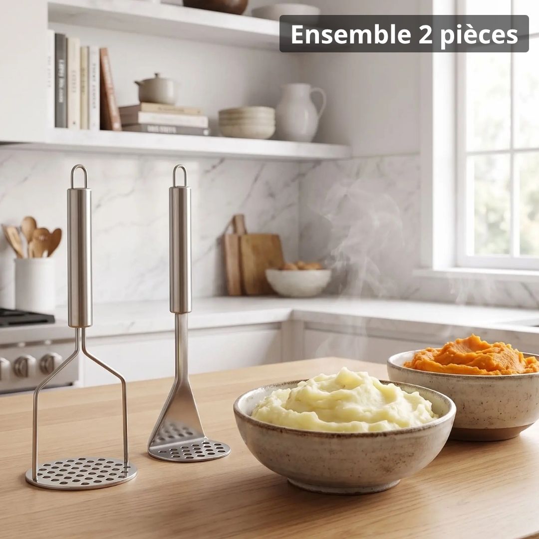 Ensemble presse purée 2 pièces cuisine pratique Librecook™