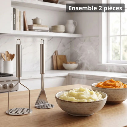 Ensemble presse purée 2 pièces cuisine pratique Librecook™