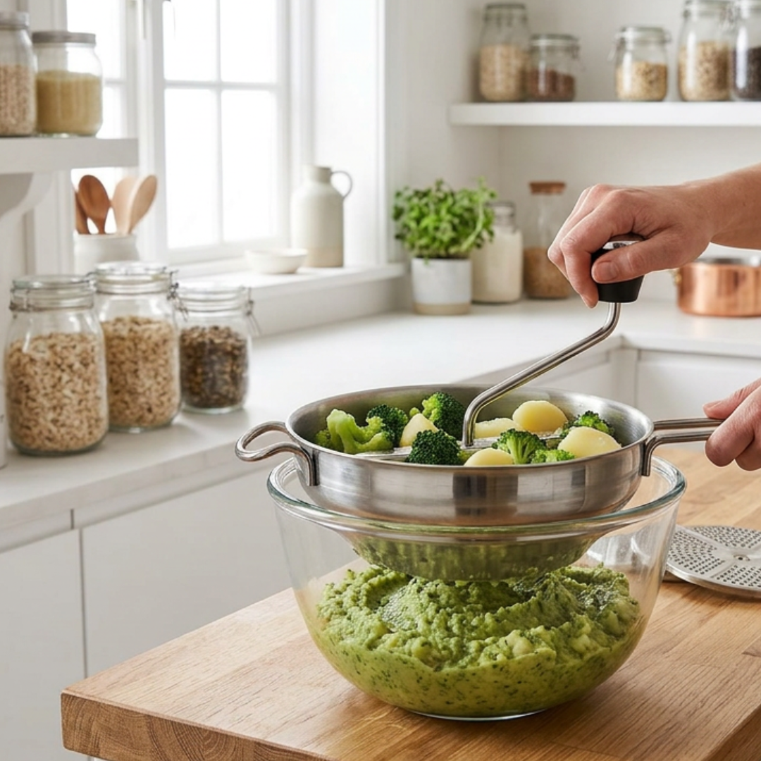 Moulin à légumes Librecook pour purée maison – polyvalent, facile à utiliser, résultat onctueux
