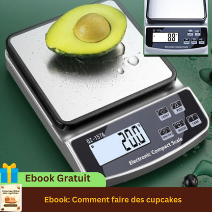 Balance cuisine écran LCD rechargeable USB – Librecook™