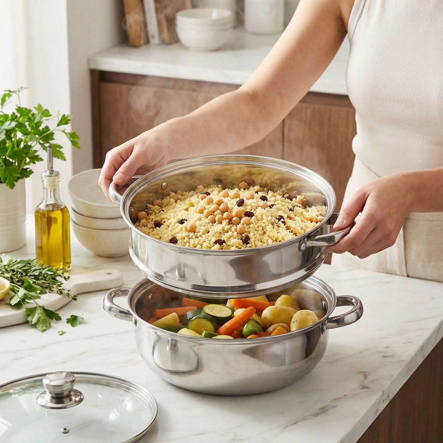 Cuiseur vapeur Inox | VitaSain™