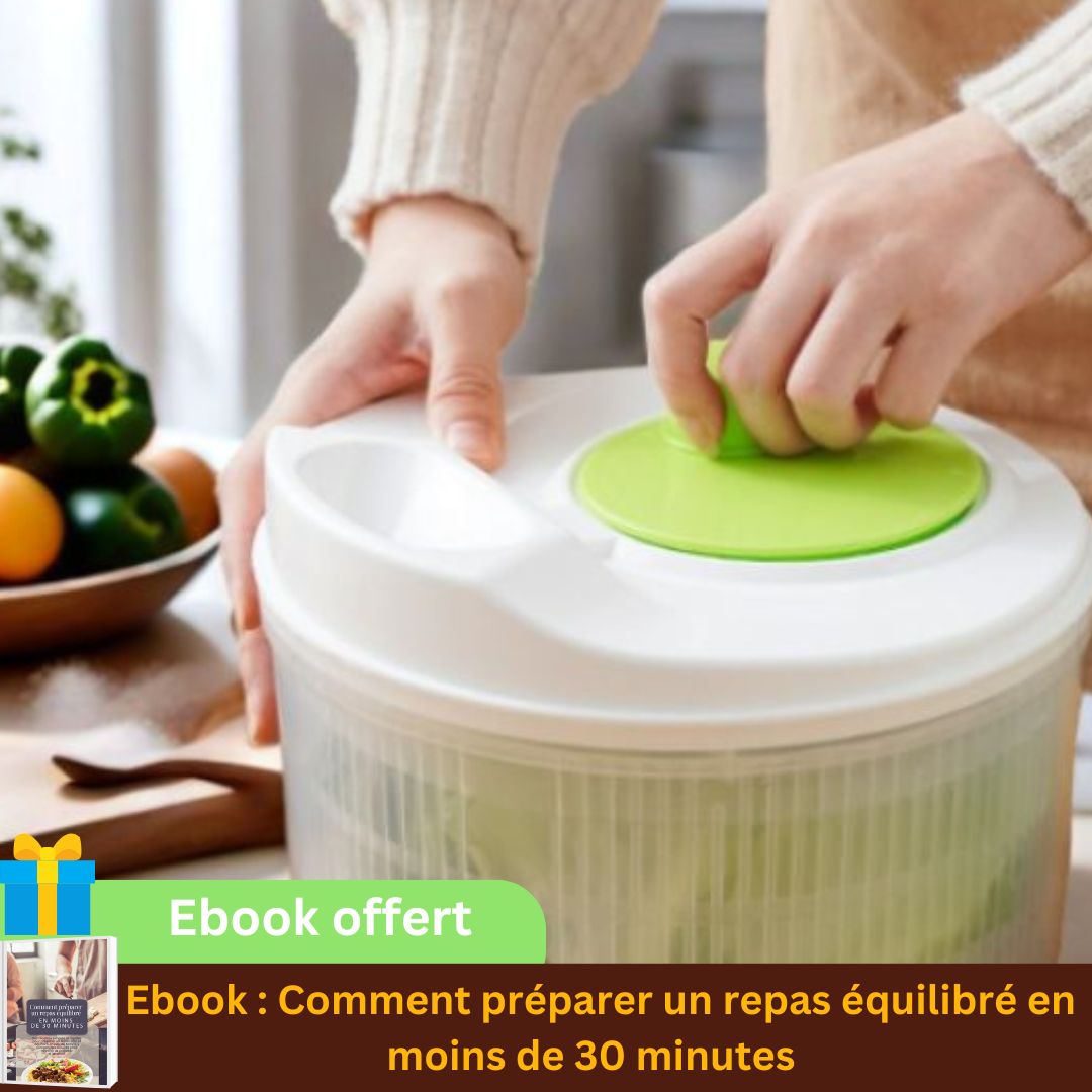 Essoreuse à salade - essoreuse avec poignée rotative｜Librecook™