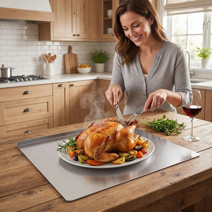 Planche à découper en acier inoxydable  |  Stainless Steel Cutting Board ™