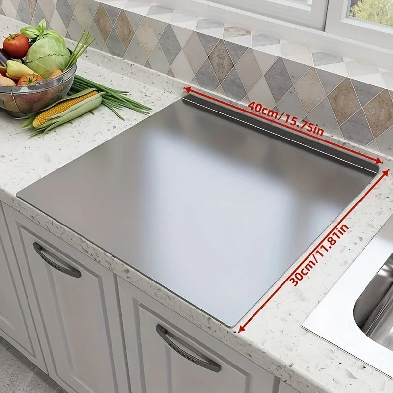 Planche à découper en acier inoxydable  |  Stainless Steel Cutting Board ™