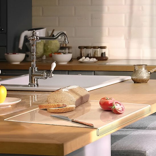 Planche à découper acrylique transparente antidérapante | Librecook™