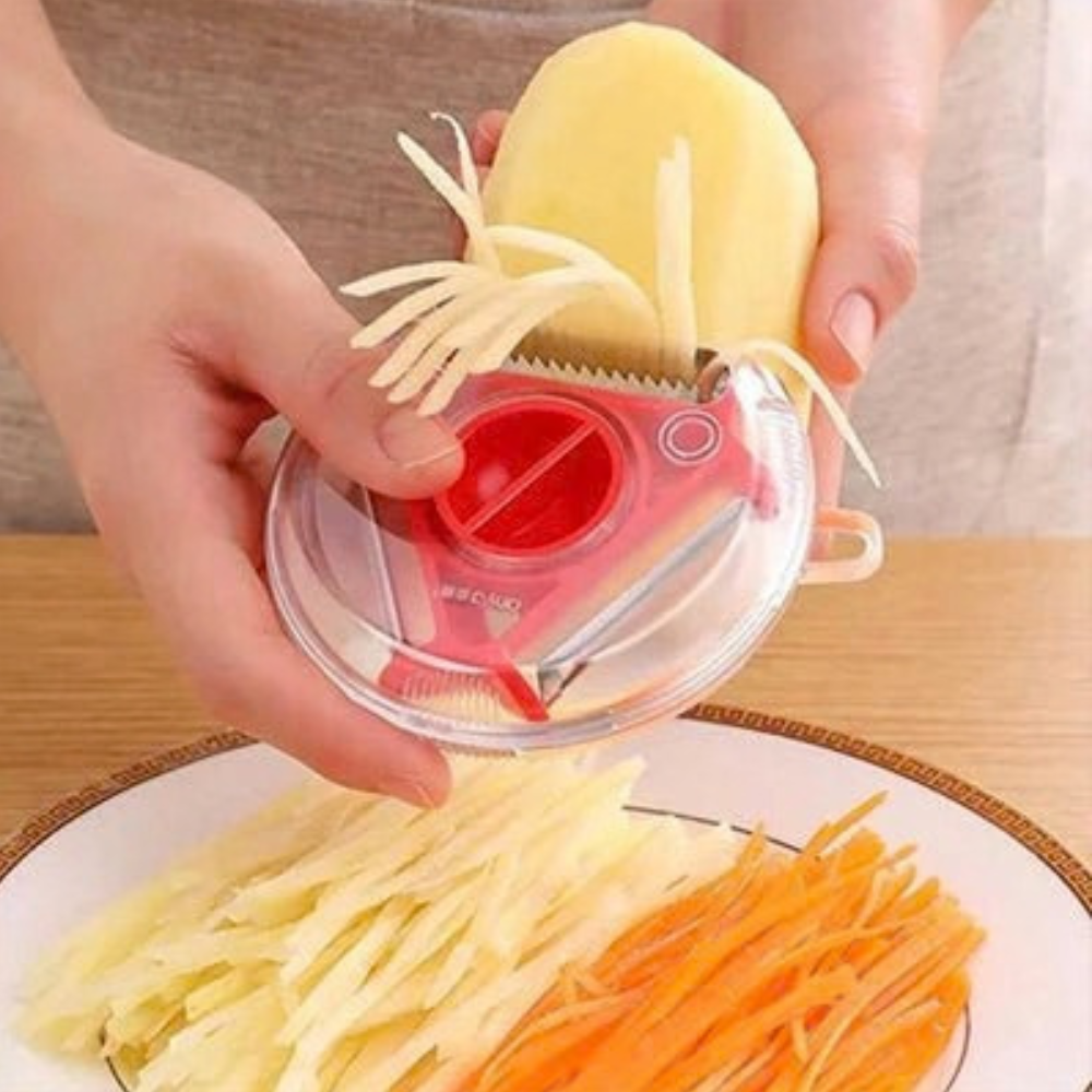 Eplucheur pratique  3 en 1 tranchant julienne 