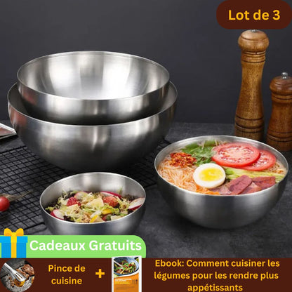 Saladier｜Librecook™ : Lot de 3