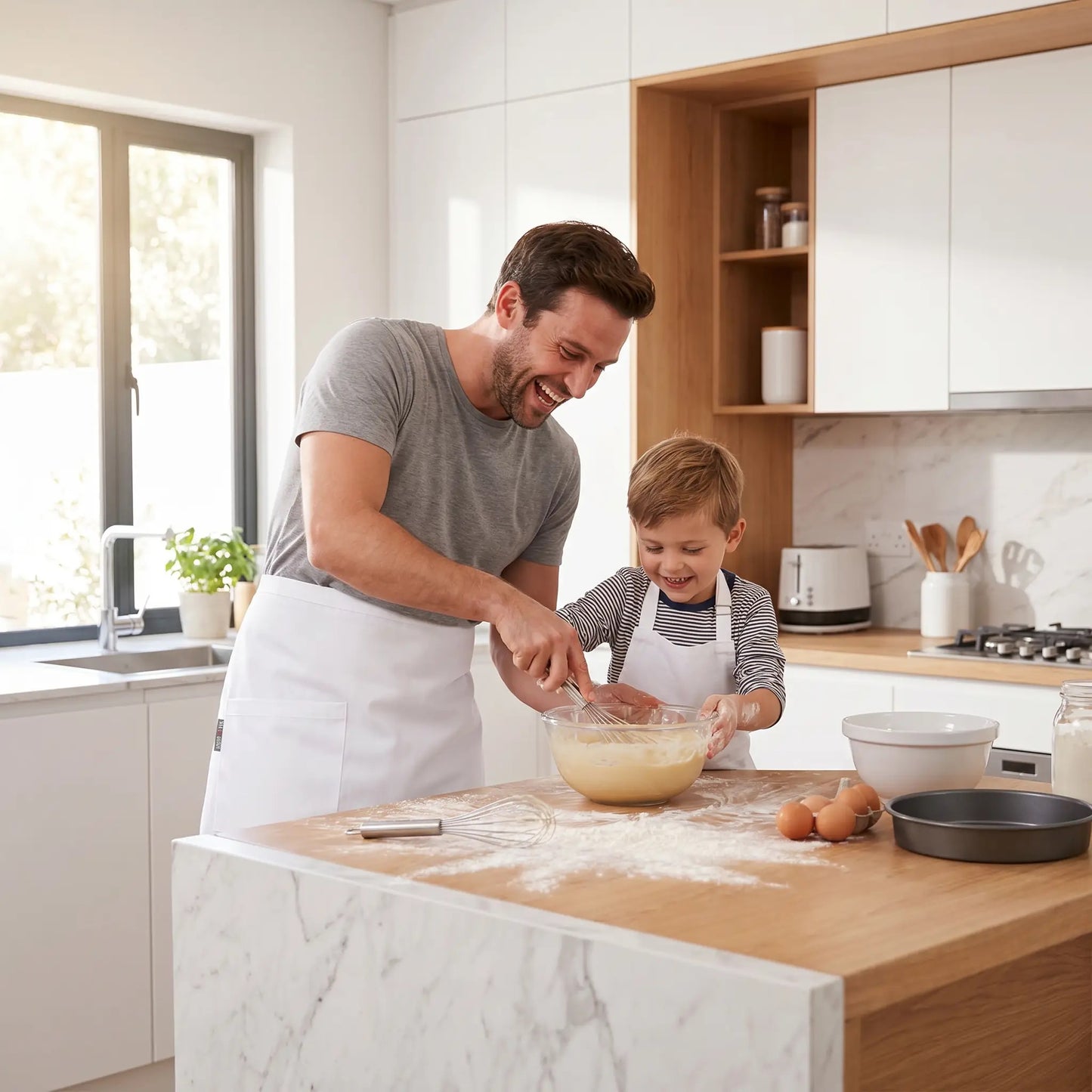 Tablier de cuisine homme | ChefPro Premium ENS 2 PCS